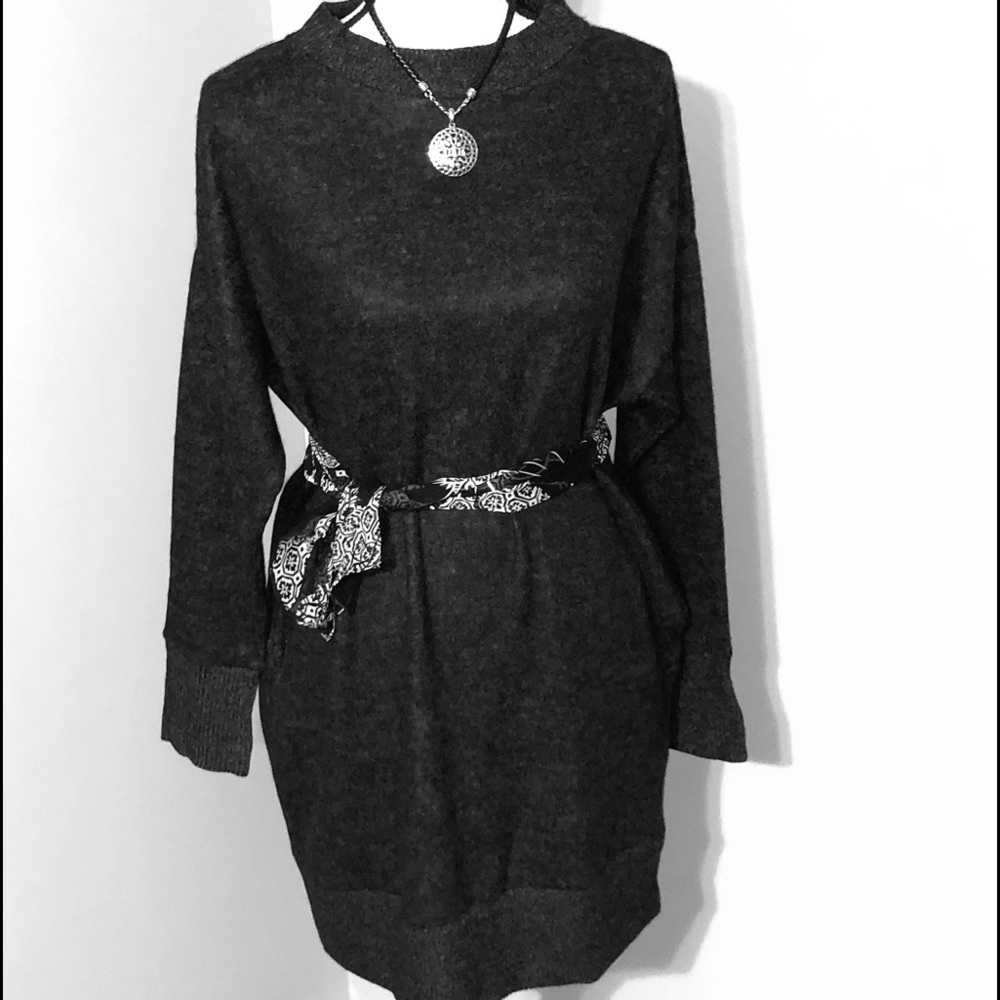 Ladies brushed knit dress